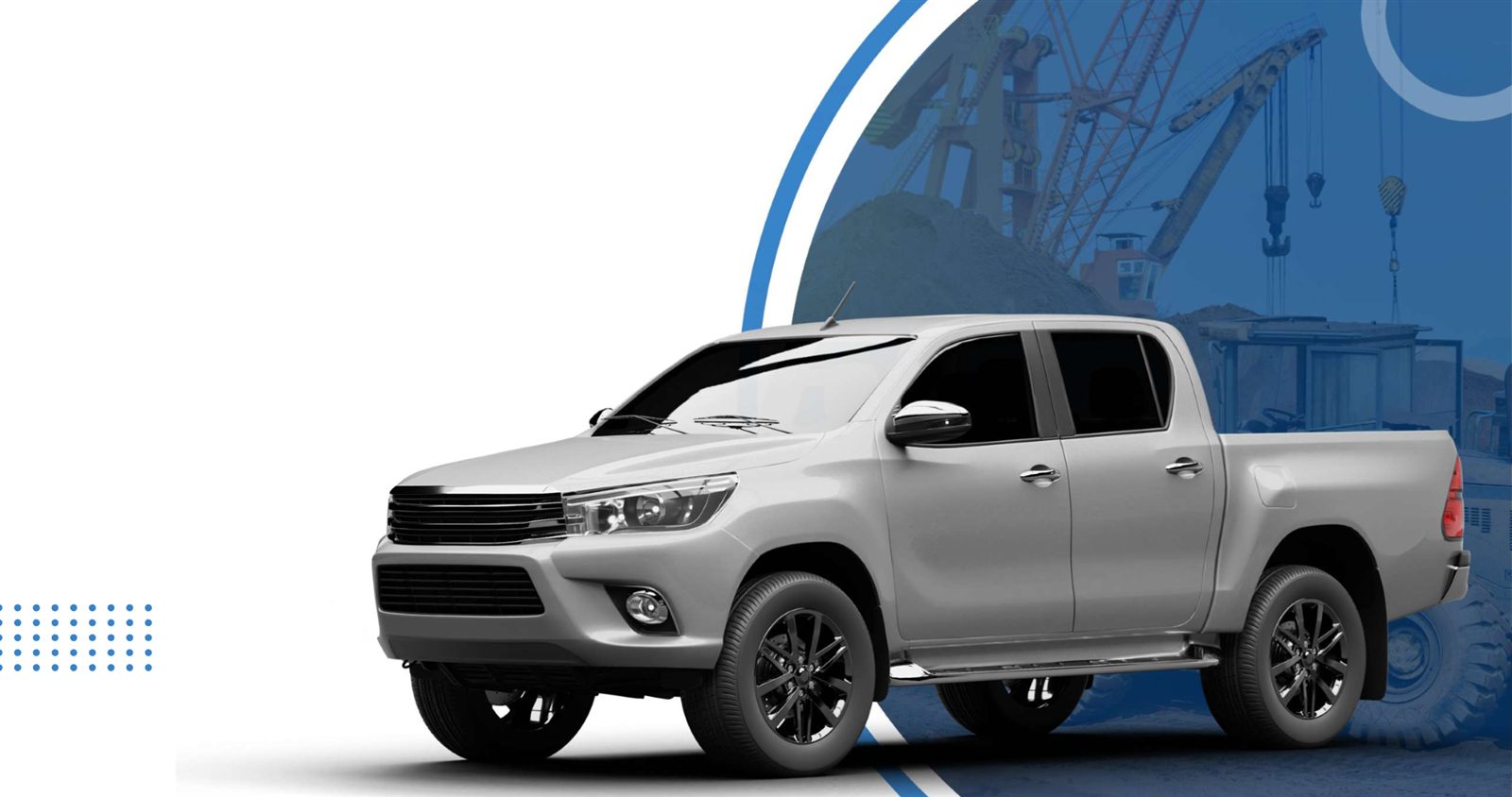 Toyota Hilux 4×4 pickup from the Bab Al Bahrain fleet